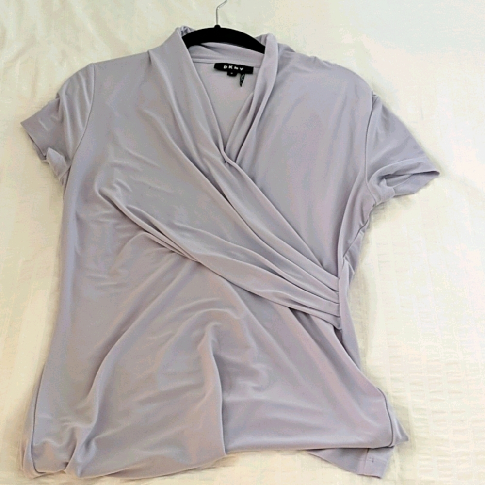 Women's lavender blouse by DKNY